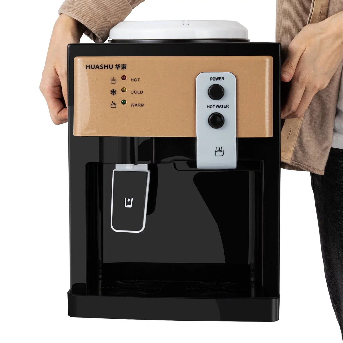 Oukaning Water Dispenser 110V 5 Gallon Top Loading Hot & Cold Water Home Office
