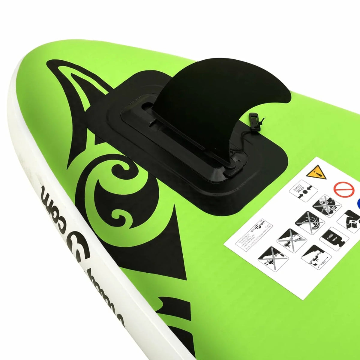 Walmeck Inflatable Paddleboard Sizeet 120.1"x29.9"x5.9" Green