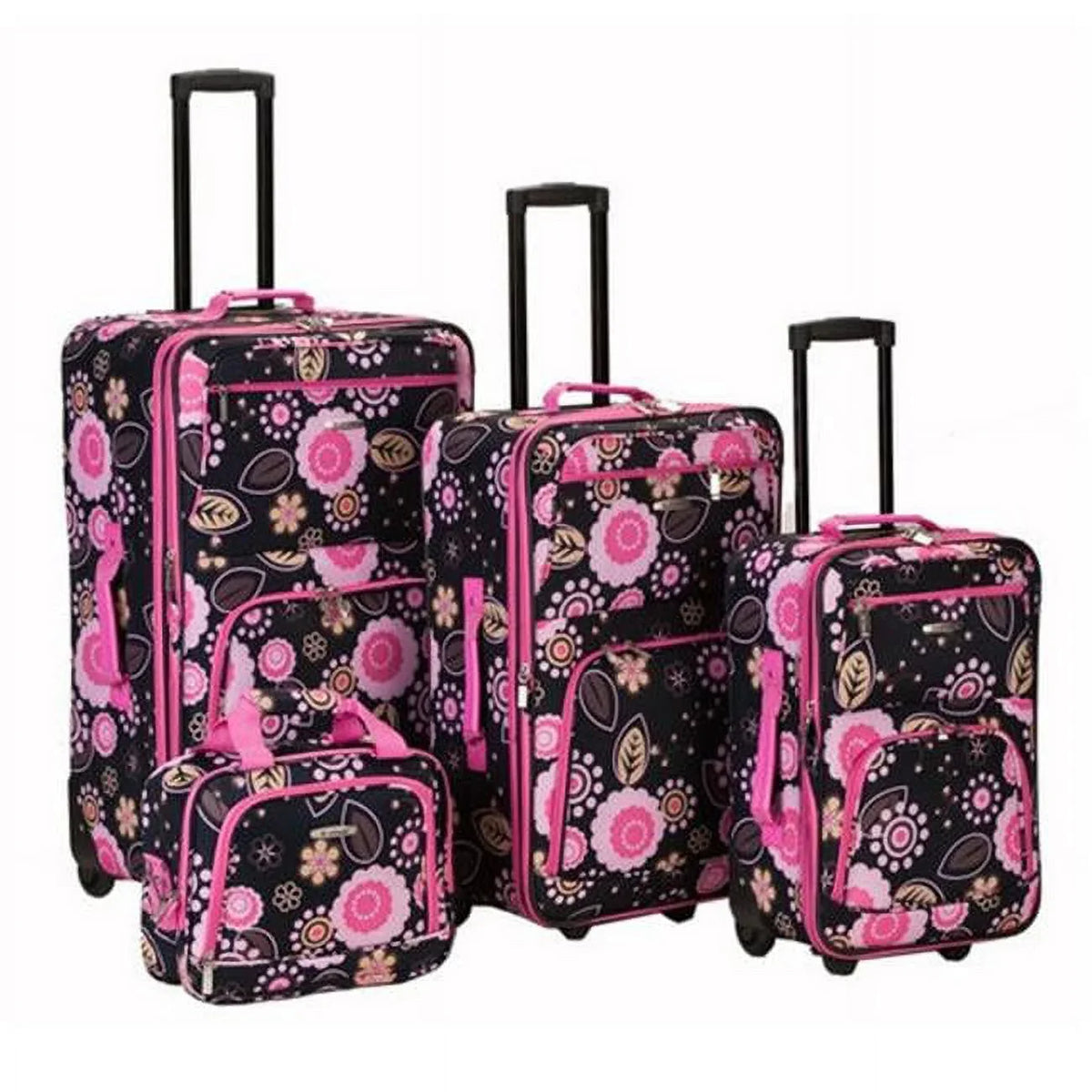 Rockland 4 Pc Pucci Luggage Sizeet