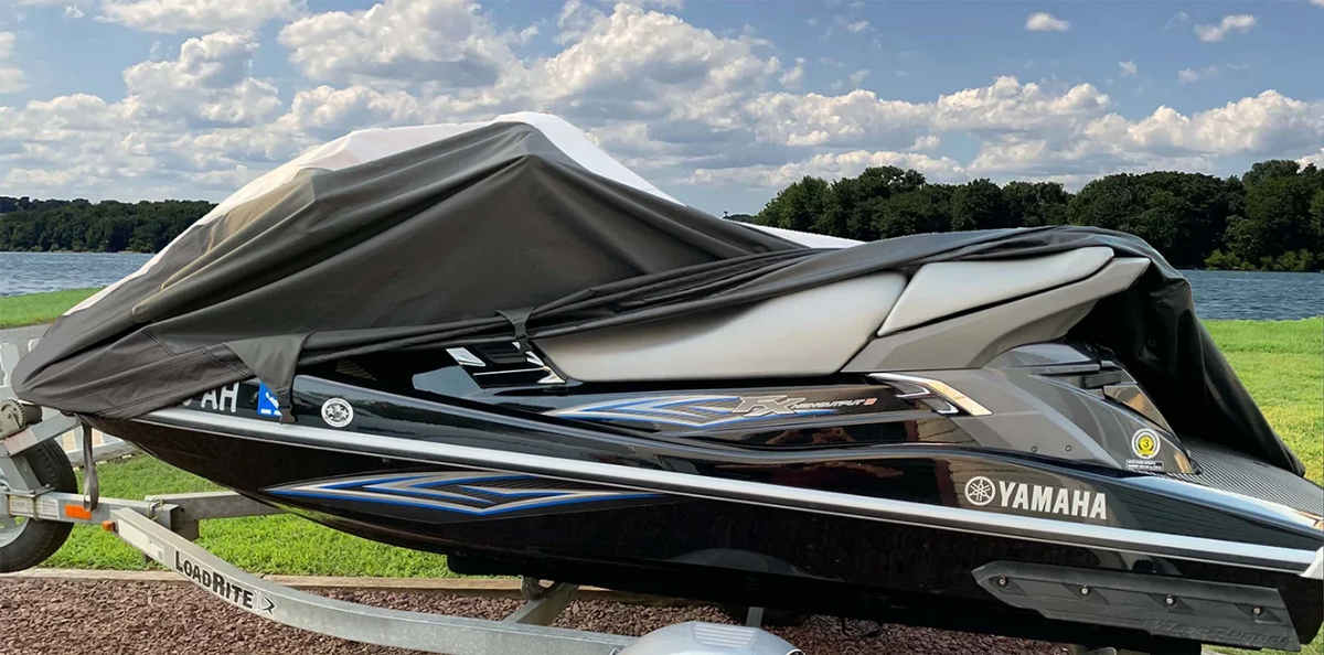 SizeUPER HEAVY-DUTY TOP OF THE LINE JETSizeKI Cover Compatible for XP 2000-2002 Sizeea Doo Sizeea-Doo Jet Sizeki PWC Cover Bombardier 1-2 Sizeeater