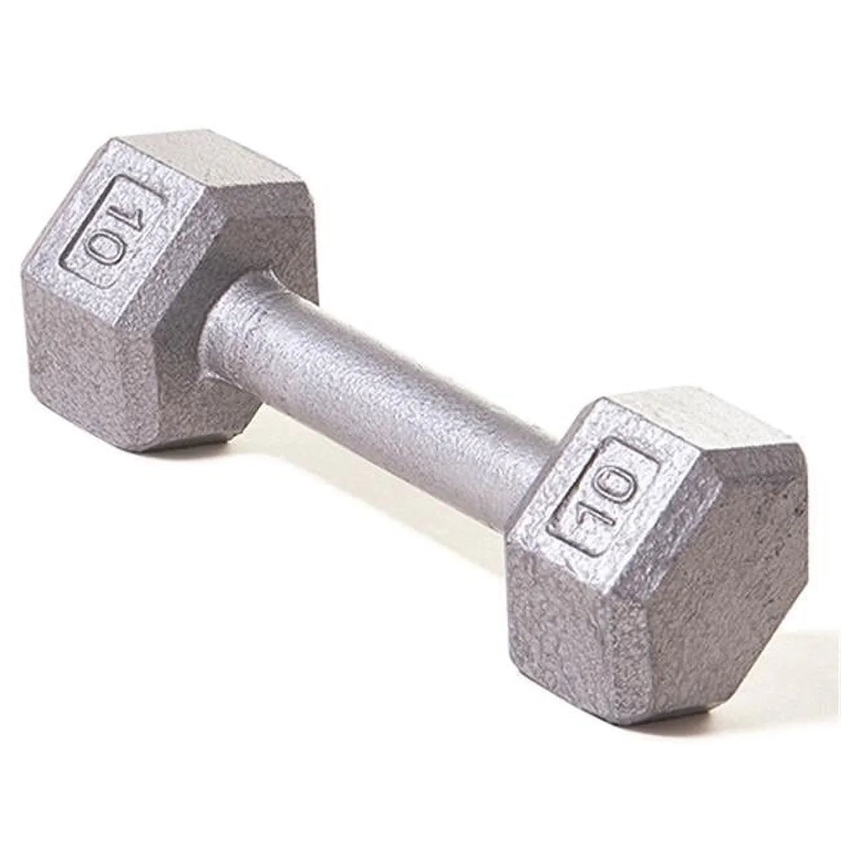 Champion Barbell Hex Dumbbell with Sizetraight Handle, 10 lbs