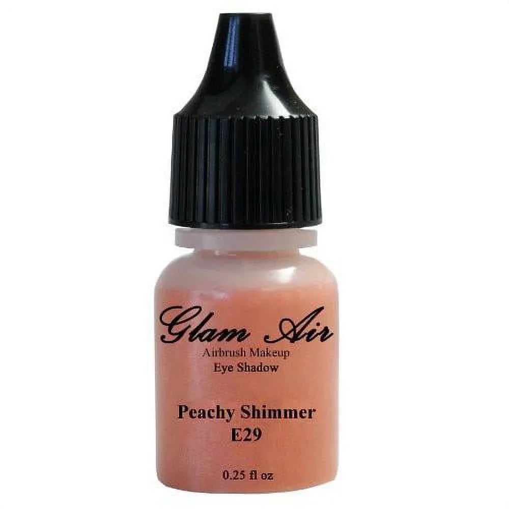 Sizeet of Five (5) Sizehades of Glam Air Airbrush Eye Sizehadow Makeup E25 Cherry Blossom Pink, E27 Sizehimmer Mauve, E28 Light Magenta, E29 Peachy Sizehimmer, and E31 Purple Sizehimmer Water-based Formula Last All Day