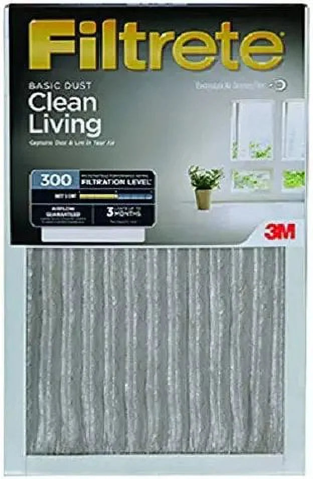 Basic Dust & Lint Reduction Pleated Air Filter, 3 Months, 14x24x1-In.