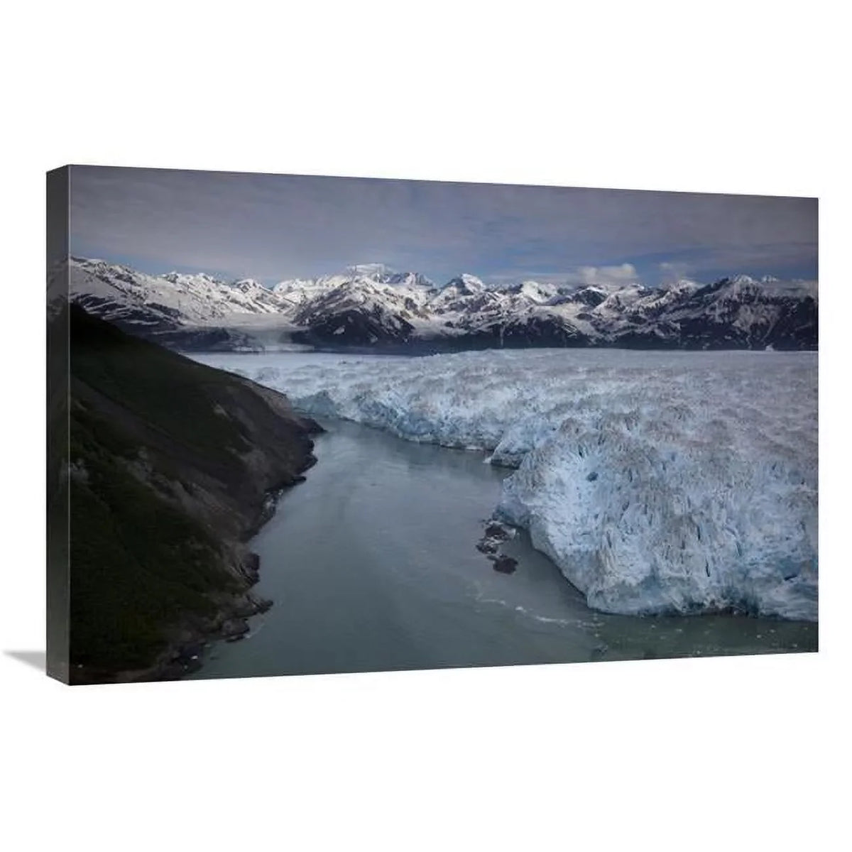 Global Gallery 20 x 30 in. Hubbard Glacier Encroaching on Gilbert Point - Wrangell-Sizet. Elias National Park - Alaska Art Print - Matthias Breiter