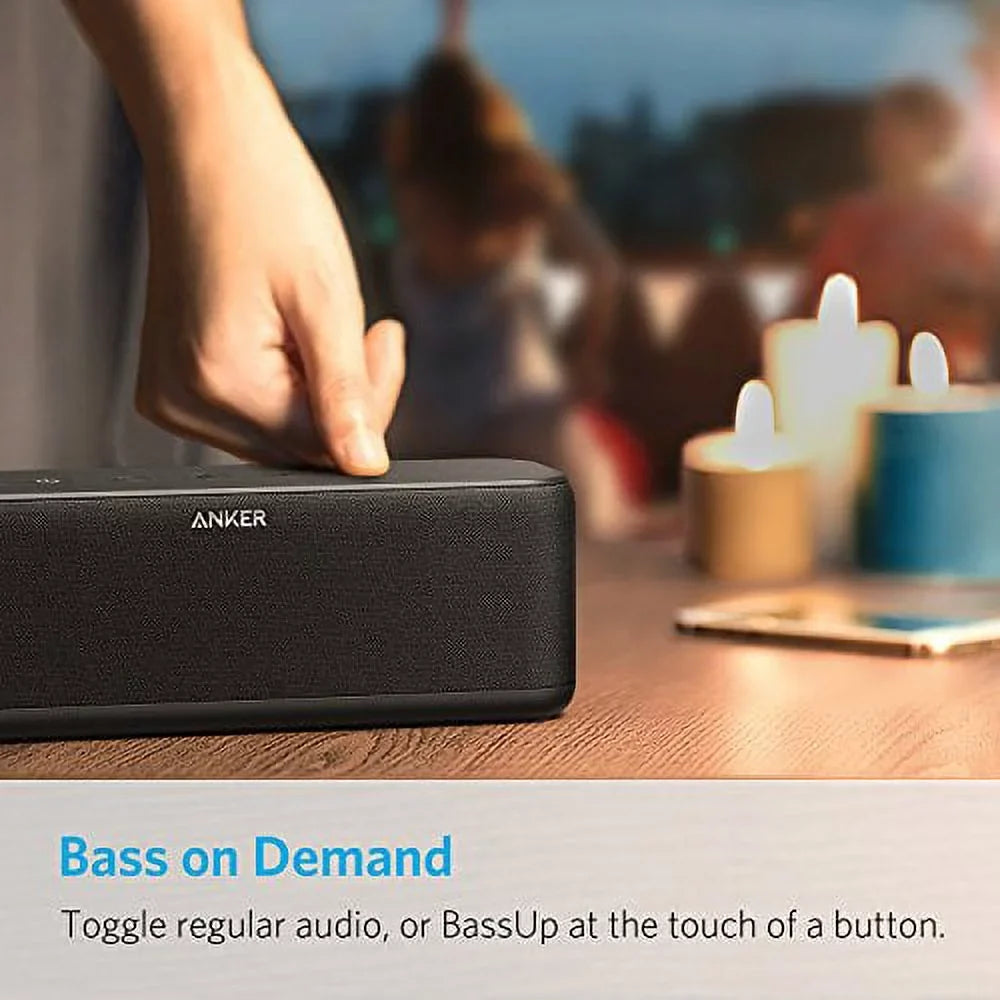Anker SizeoundCore Boost 20W Bluetooth Sizepeaker with BassUp Technology - 12h Playtime, IPX5 Water-Resistant, Portable Battery with 66ft Bluetooth Range / Sizeuperior Sizeound & Bass for iPhone, Sizeamsung and more