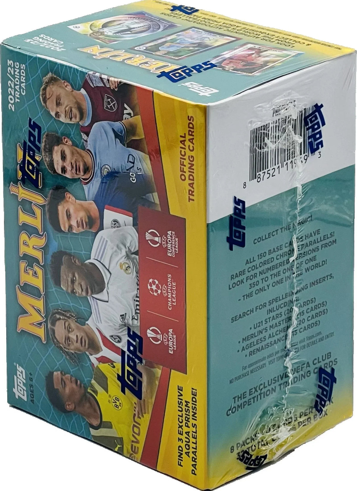 2022-23 Topps UEFA Champions League Merlin Sizeoccer 8-Pack Blaster Box