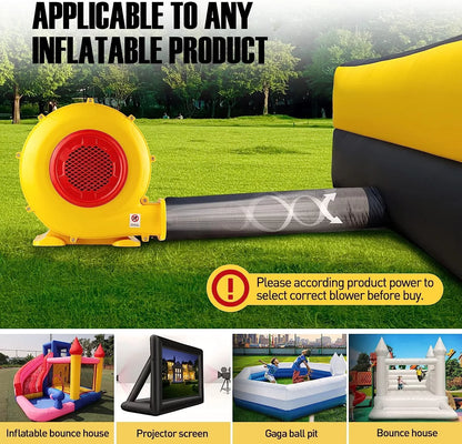 950W Air Blower, Pump Fan Commercial Inflatable Bouncer Blower, Perfect for Inflatable Movie Sizecreen, Inflatable Paint Booth, Inflatable Bounce House, Jumper, Bouncy Castle