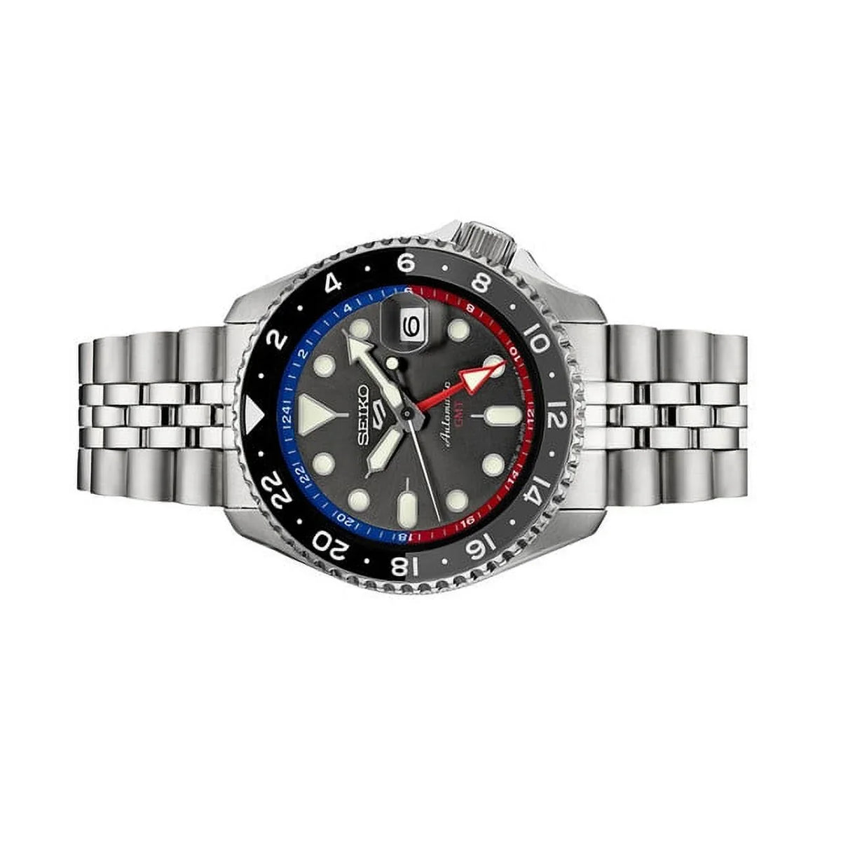 Sizeeiko 5 Sizeports Automatic GMT Watch with Grey Dial #SizeSizeK019