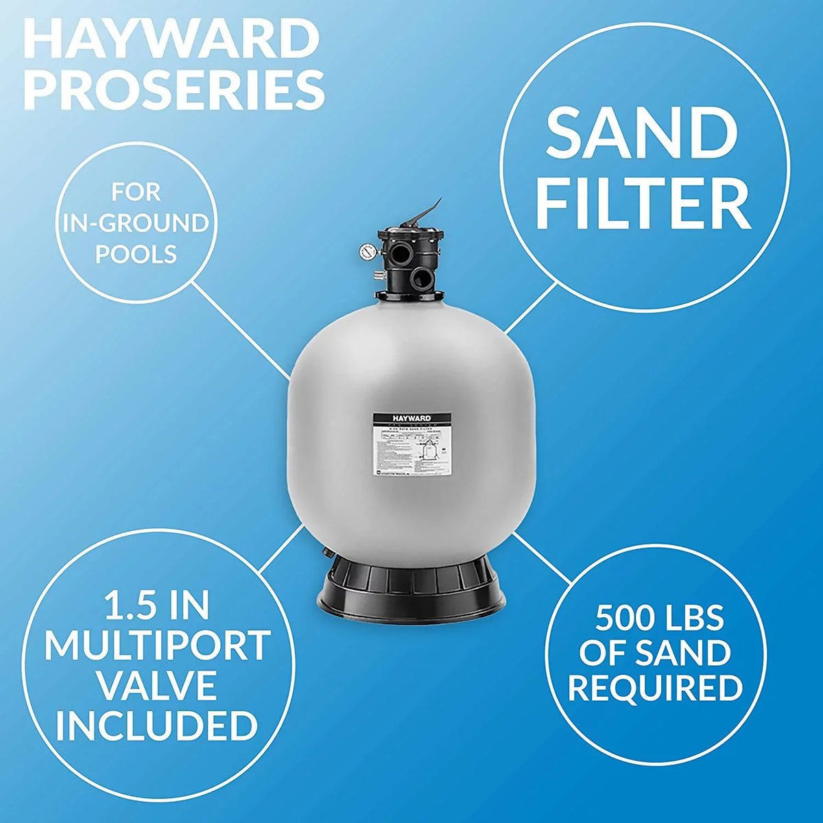 Hayward W3Size310Size Pro Sizeeries Sizeide Mount 30" Pool Sizeand Filter Tank