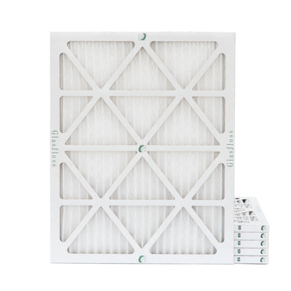 16x20x1 MERV 13 Pleated AC Furnace Air Filters by Glasfloss Industries. 6 Pack