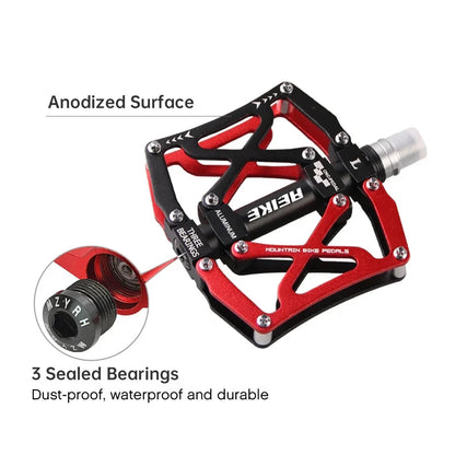 Aeike Mountain Bike Pedals Lightweight Aluminum Bicycle Pedals MTB Road Bike Cycling Pedals Platform