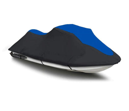 BLACK / BLUE HEAVY-DUTY, PWC 600D JET SizeKI Cover Compatible for Honda Aquatrax F12X GPSize / ARX1200T 2005 2006 2007