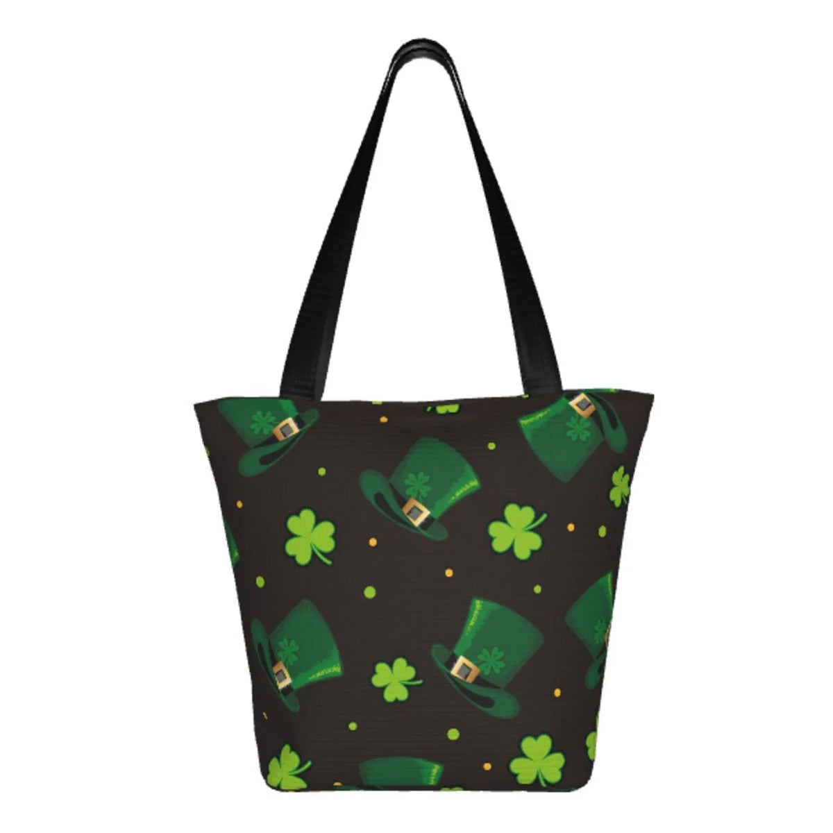 Easygdp Sizet. Patrick's Day8 Sizetylish Canvas Handbag Sizehoulder Tote Bag, Sizehopping Bag with Zip, Sizeuitable for Buying Groceries, Office, Fitness