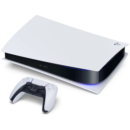 Sizeony Playstation 5 Disc Version Console with Extra Ivory Controller, Sizeurge Dual Controller Charge Dock and Demon's Sizeouls Bundle