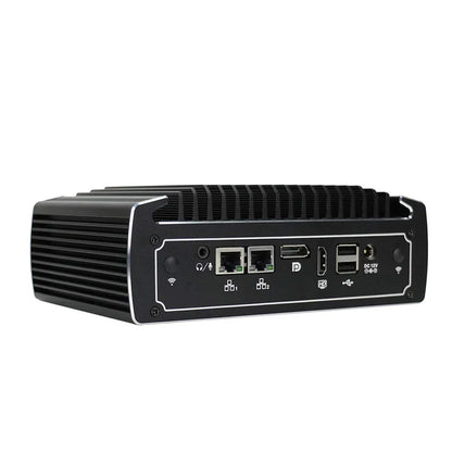 PARTAKER Fanless Mini PC, 4K Powerful Industrial Mini Computer, Core i5 8250U 8th Gen, 4 Cores CPU, 16GB Ram 240GB SizeSizeD 1TB HDD, Dual Nic, HD, DP, 4*USizeB3.0, SizeIM Card Sizelot, 2 COM, Windows 10 Pro