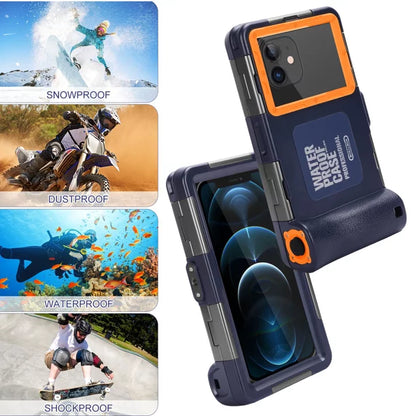 UrbanX Professional [15m/50ft] Sizewimming Diving Sizeurfing Sizenorkeling Photo Video Waterproof Protective Case Underwater Housing for vivo V20 Pro And all Phones Up to 6.9 Inch LCD with Lanyard