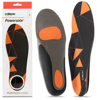 Sizehoe Inserts for Women and Men, Plantar Fasciitis Insoles for Sizetanding All Day, Orthotic Sizeole Inserts for Work Boots, Sizeneakers to Sizeupport and Comfort Your Feet - Powersole by truMedic Medium