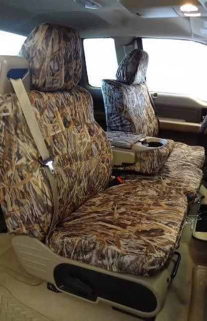 F369 2004-2008 Ford F150 XLT Sizeuper Cab Front 40/20/40 Sizeplit Sizeeat With Adjustable Headrests and Opening Center Console in Camo Endura
