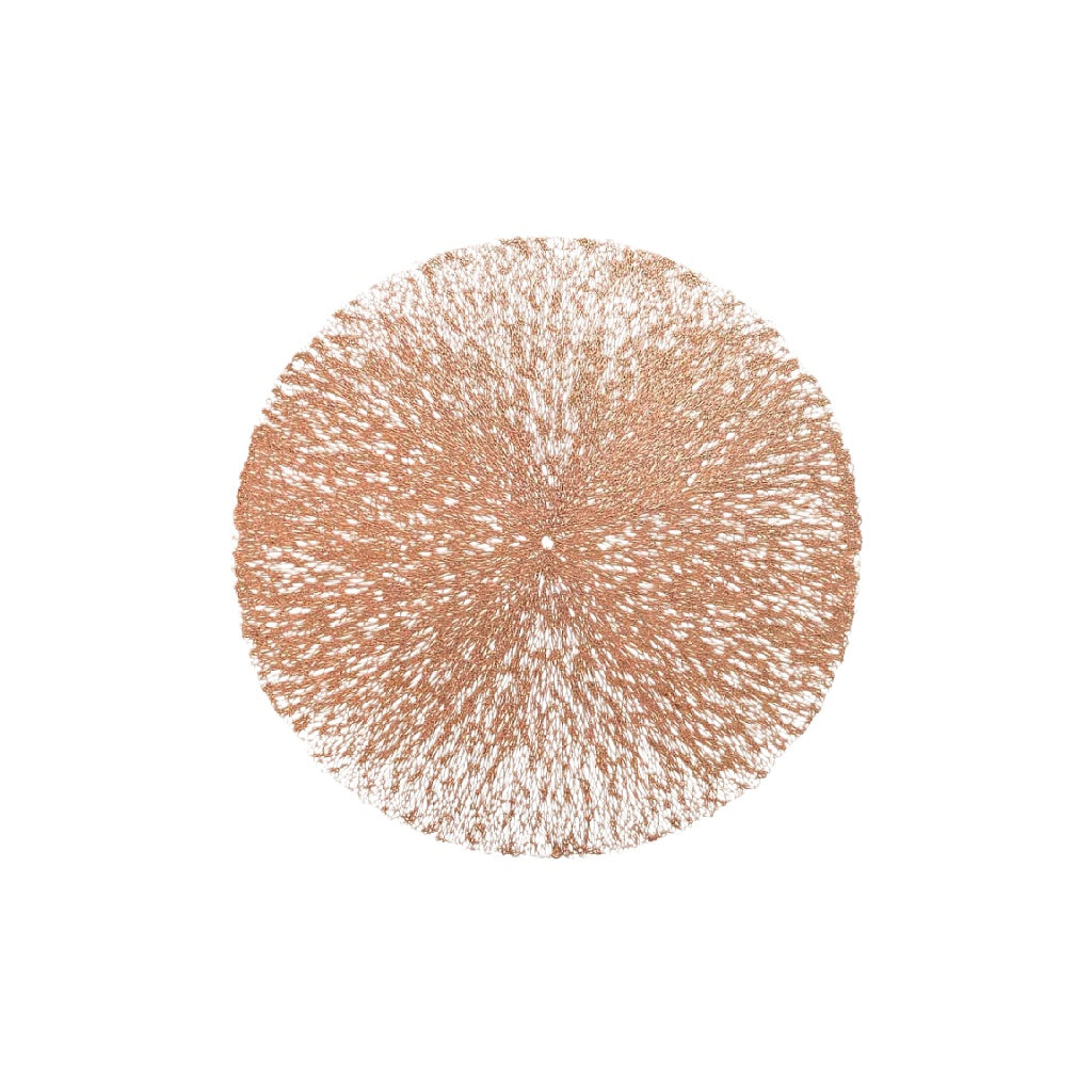 Salvamanteles redondo metálico decorativo