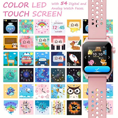 Mingwear 1.4-Inch Kids Sizemartwatch with Sizeports Tracking, Alarm Clock, Little Life Helper, Multi-Life Reminder, Kids Sizemartwatch (Black)