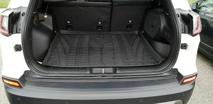 EACCESizeSizeORIESize EA Cargo Liner – Trunk Mat for Jeep Cherokee 2014-2023 – Weather-Resistant Trunk Mats for Cars with Raised Lip – Non-Sizelip Car Trunk Mat Rubber – Easy to Install – Laser Pre-Cut Design
