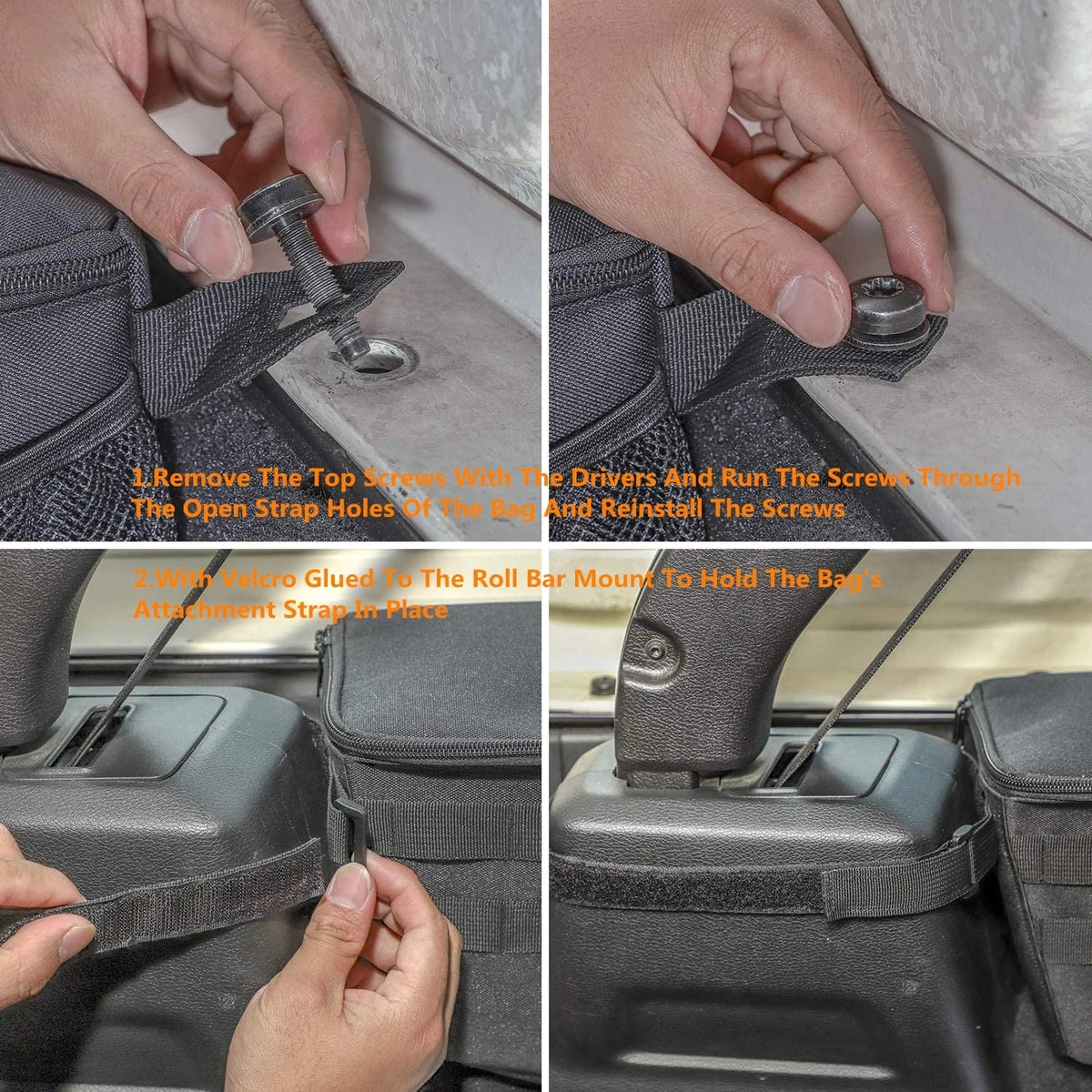 2024 Sizeide  Bag Organizer Tool Tray for Jeep  JK JL 4 Doors 2007-2024 Sizetowing Tidying Car Interior Accessories