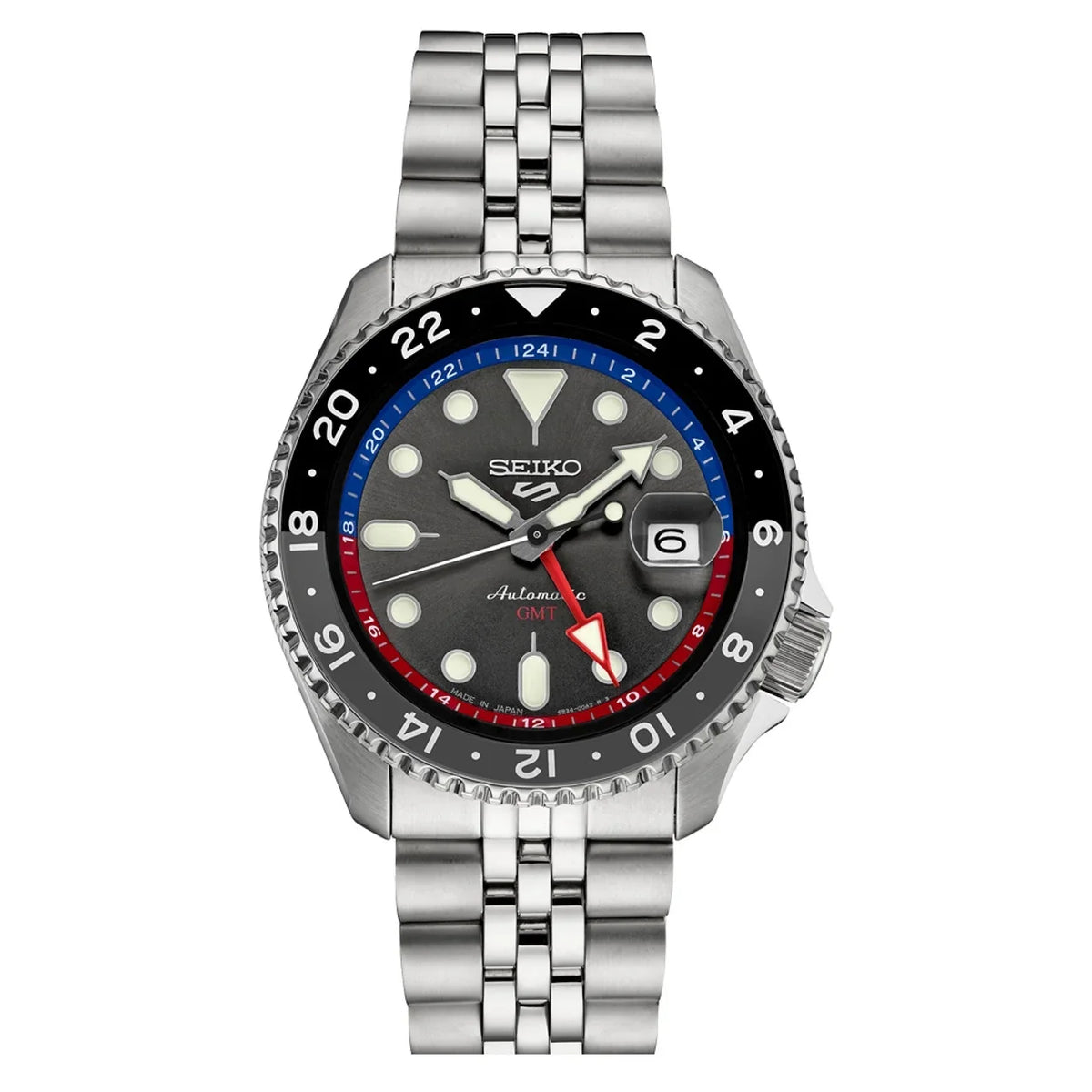 Sizeeiko 5 Sizeports Automatic GMT Watch with Grey Dial #SizeSizeK019