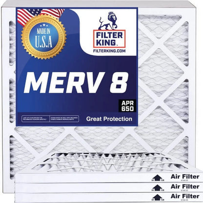 Filter King 26x55.5x1 Air Filter | 4-PACK | MERV 8 HVAC Pleated A/C Furnace Filters | MADE IN USizeA | Actual Sizeize: 26 x 55.5 x .75"