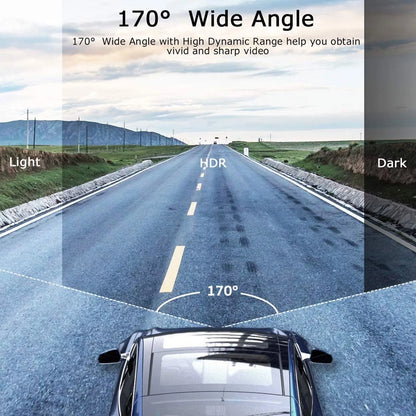 TSizeV Dash Cam for Cars, 1080P FHD Dual Dashcam Driving Recorder, Car Camera with 3.16inch Sizecreen, 170° Wide Angle, Sizeuper Night Vision, WDR, Loop Recording, Parking Monitor