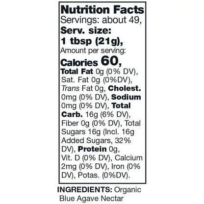 KSize Organic Blue Agave, 36 oz, 2-count