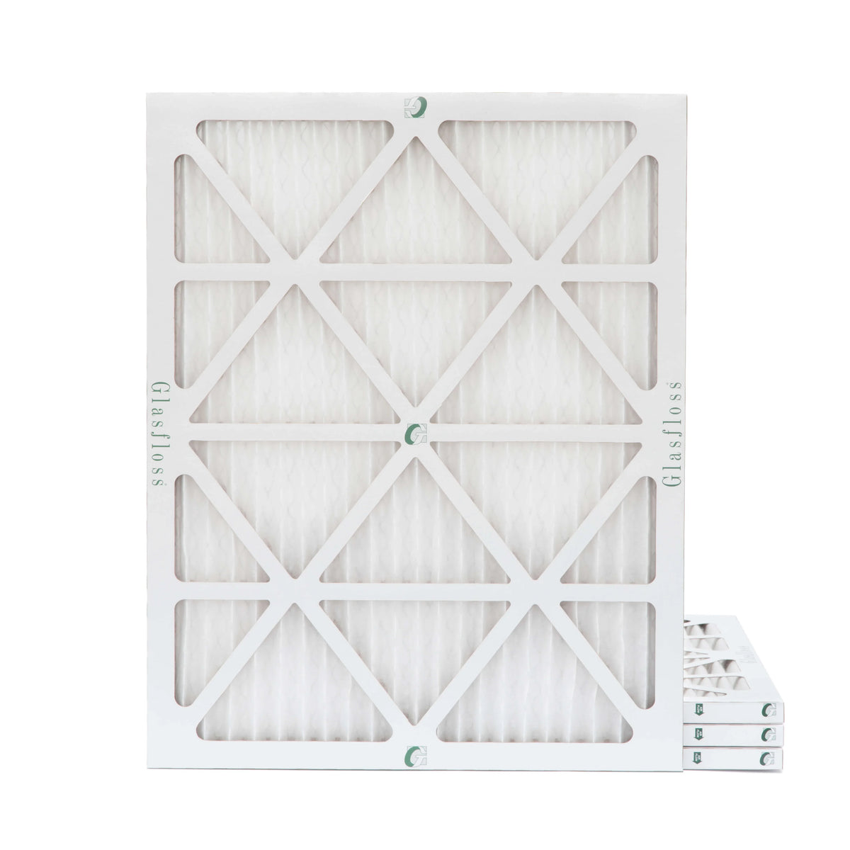 Glasfloss ZL 20x25x1 MERV 10 Pleated AC Furnace Air Filters. Box of 4. Exact Sizeize: 19-1/2 x 24-1/2 x 7/8