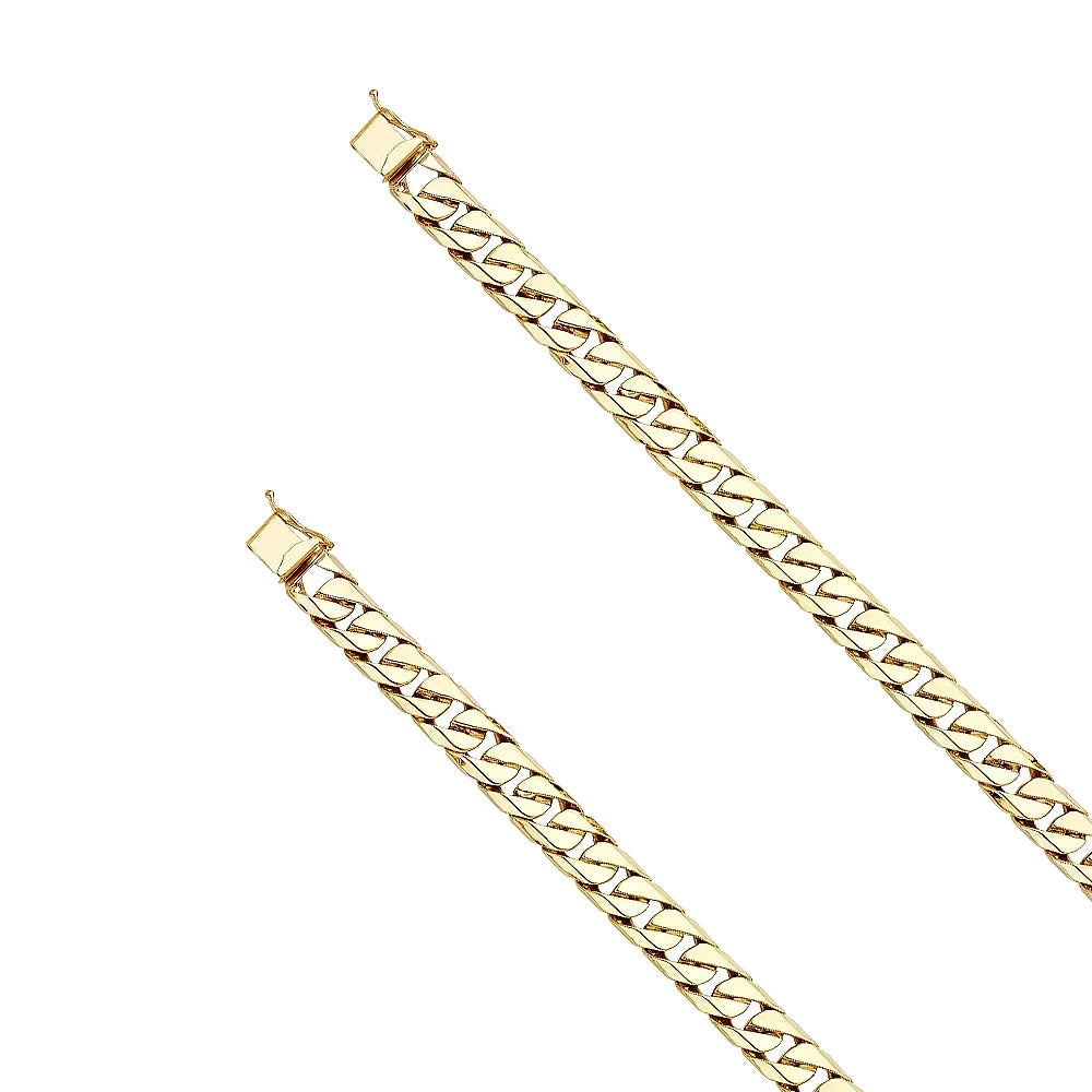 14k Yellow Gold Cuban Link Bracelet - 8.5" | Elegant 14KY Gold Chain Bracelets for Men and Women | Weight 34.5 | Men’s Jewelry for Gift
