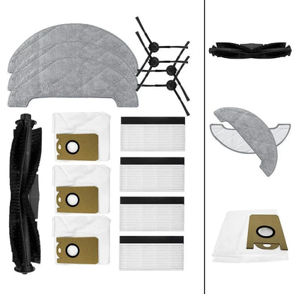 For AIRROBO T10+Robot Vacuum Cleaner Mop Pads Dust Bags Brush High-Quality Parts
