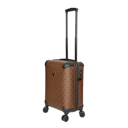 Disney Mickey Mouse Ears 22” Brown Rolling Luggage
