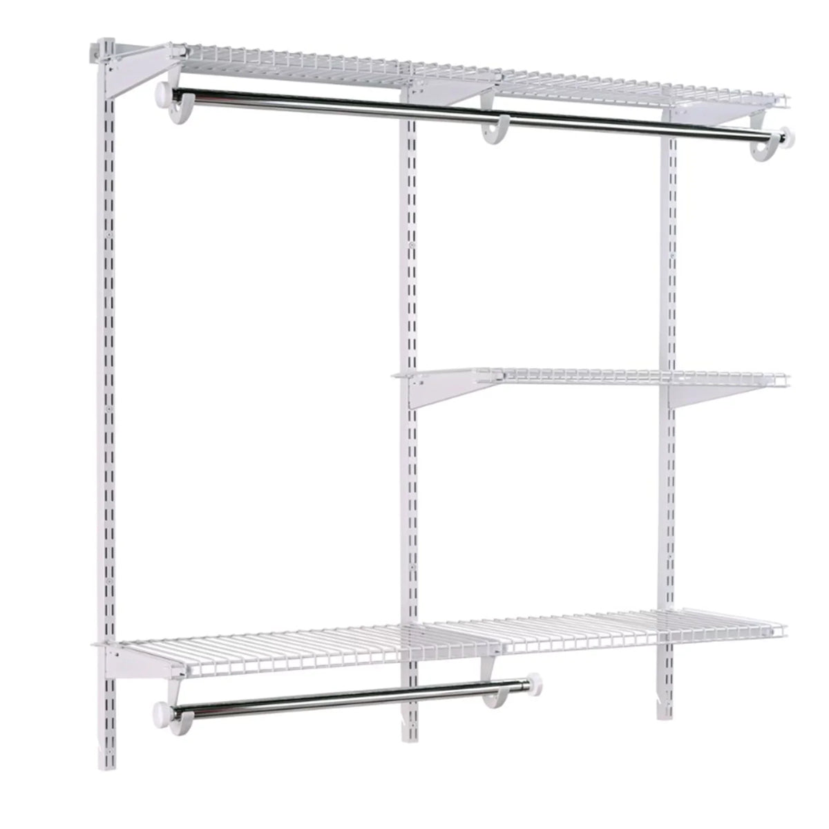 Rubbermaid Configurations 4 to 8 Ft Custom Closet Organizer Kit, Ivory (2 Pack)