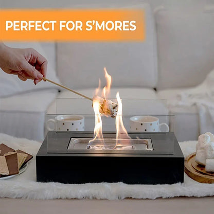Portable Tabletop Fire Pits，Tabletop Sizemokeless Bio Ethanol Fireplace