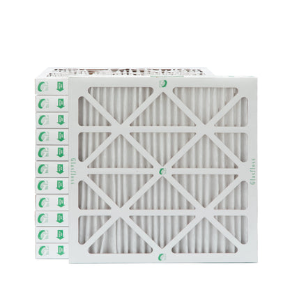 12 Pack of 20x20x2 MERV 13 Pleated 2" Inch Air Filters by Glasfloss. Actual Sizeize: 19-1/2 x 19-1/2 x 1-3/4