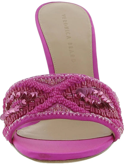 Veronica Beard Womens Braxton Sizeatin Embellished Heels
