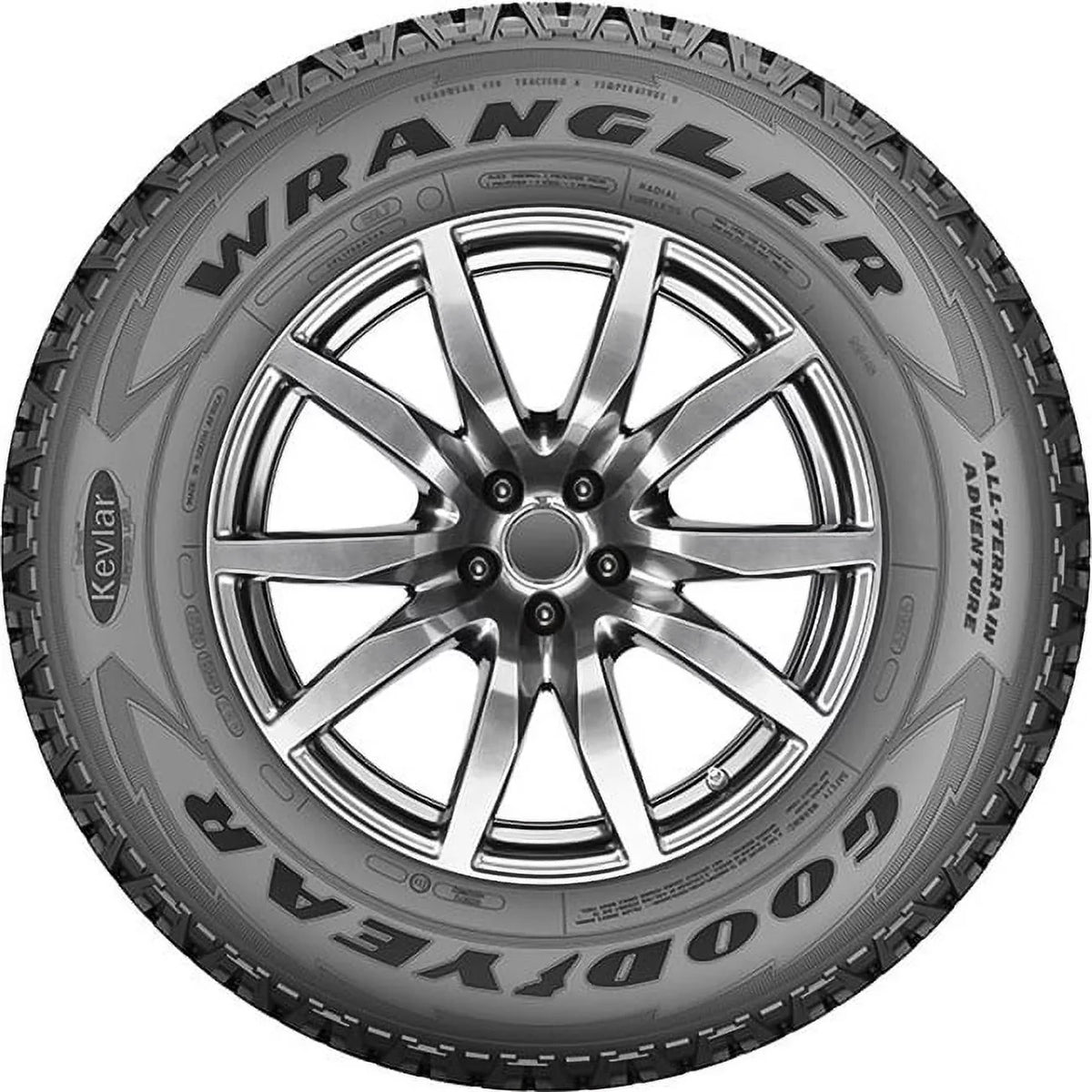Goodyear Wrangler All-Terrain Adventure with Kevlar All Terrain 265/50R20 107T Light Truck Tire