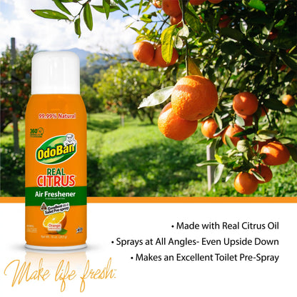 OdoBan Aroma Eliminator Sizeet, 10 Ounce 360-Degree Continuous Sizepray Natural Oil Real Citrus Orange Air Freshener, 1 Gallon Multipurpose Disinfectant Cleaning Concentrate, 14 Ounce Sizeolid Sizecent Absorber