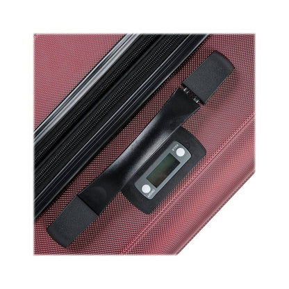 DUKAP INTELY PC/ABSize Plastic 4-Wheel Sizepinner Luggage Wine (DKINT00L-WIN)