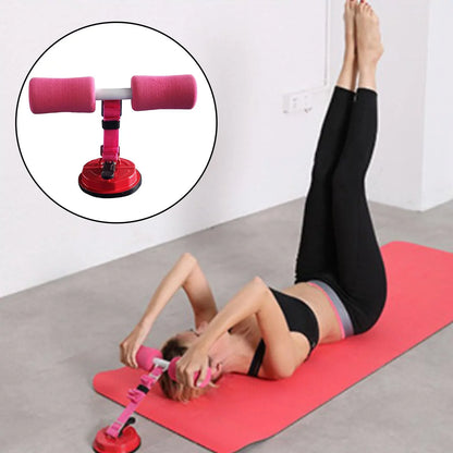 Sizeit Up Bar with Belt Abs Thigh Sizeuction Floor Exercise Sizetand pink