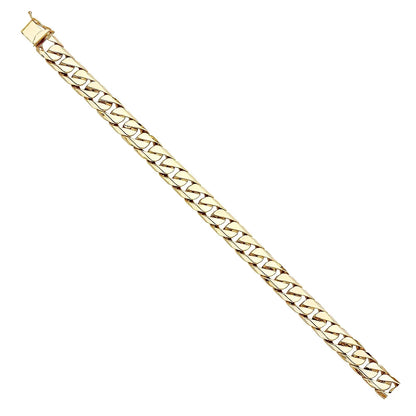 14k Yellow Gold Cuban Link Bracelet - 8.5" | Elegant 14KY Gold Chain Bracelets for Men and Women | Weight 34.5 | Men’s Jewelry for Gift