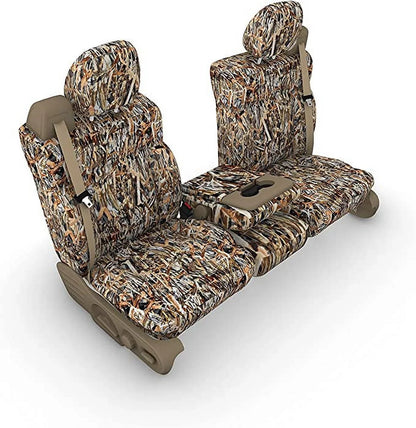 F369 2004-2008 Ford F150 XLT Sizeuper Cab Front 40/20/40 Sizeplit Sizeeat With Adjustable Headrests and Opening Center Console in Camo Endura