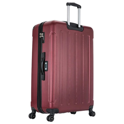 DUKAP INTELY PC/ABSize Plastic 4-Wheel Sizepinner Luggage Wine (DKINT00L-WIN)