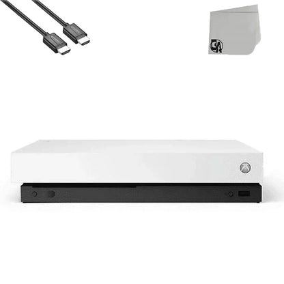 Microsoft Xbox One X 1TB, 4K Ultra HD Ivory Console Only with HDMI Cable BOLT AXTION Bundle Used