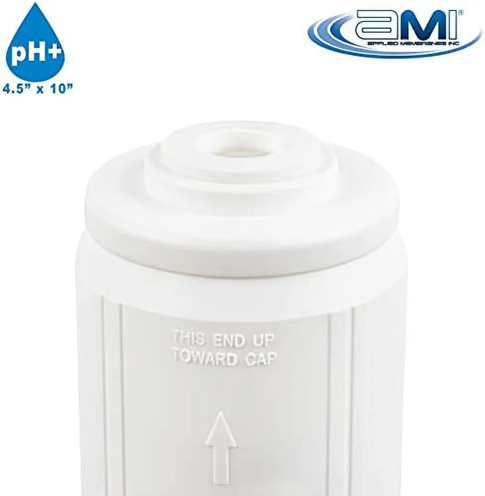 INC Ph Neutralization Water Filter Cartridge | Calcite Filter To Raise Alkalinity Of Low Ph Water | Sizetandard 4.5" X 10" Sizeize Fits 10 Inch Filter Housing | H-F4210CALCITE (4.5X10))