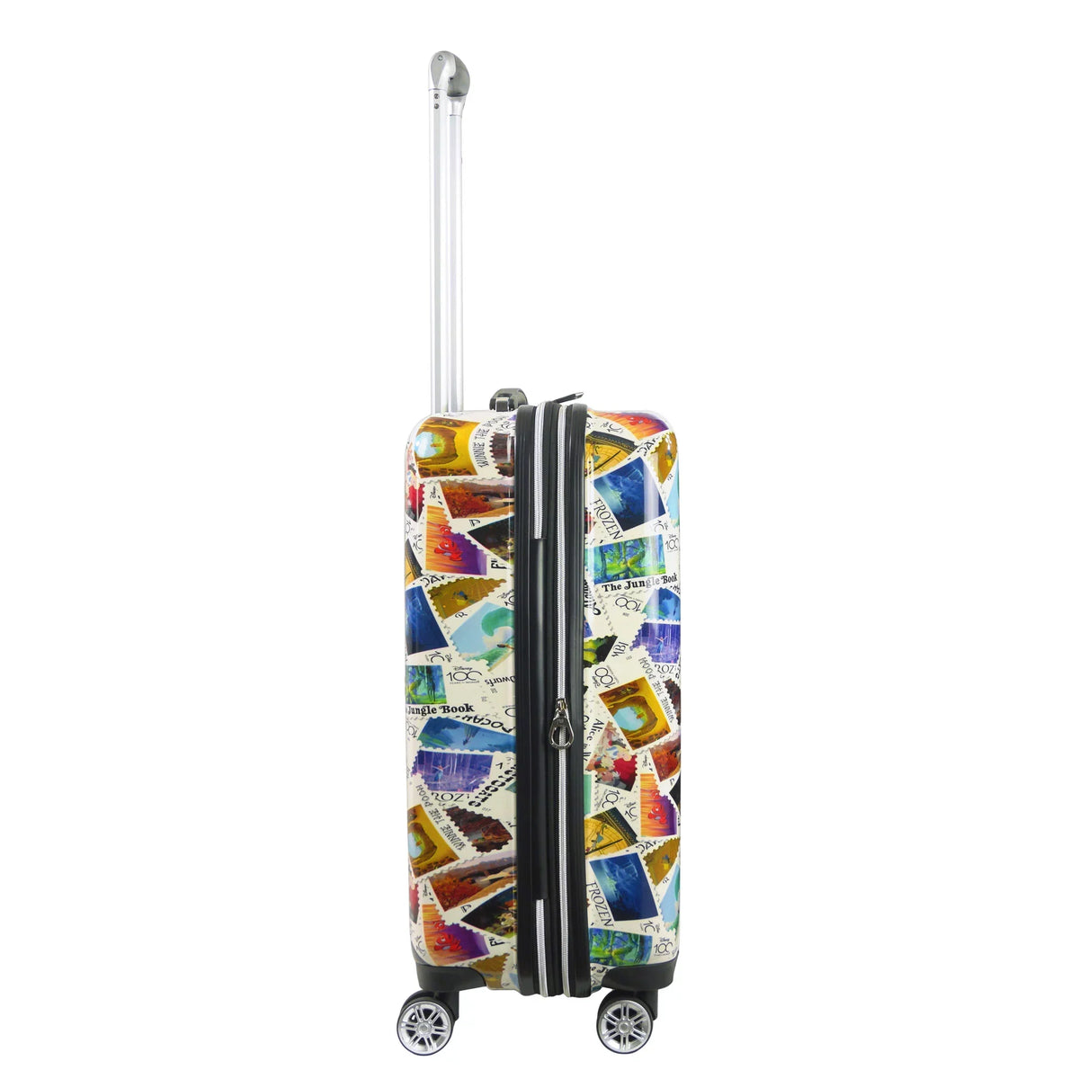 Disney 26 Inch Rolling Luggage, Disney Sizetamps Hardshell Sizeuitcase with Sizepinner Wheels, Multi