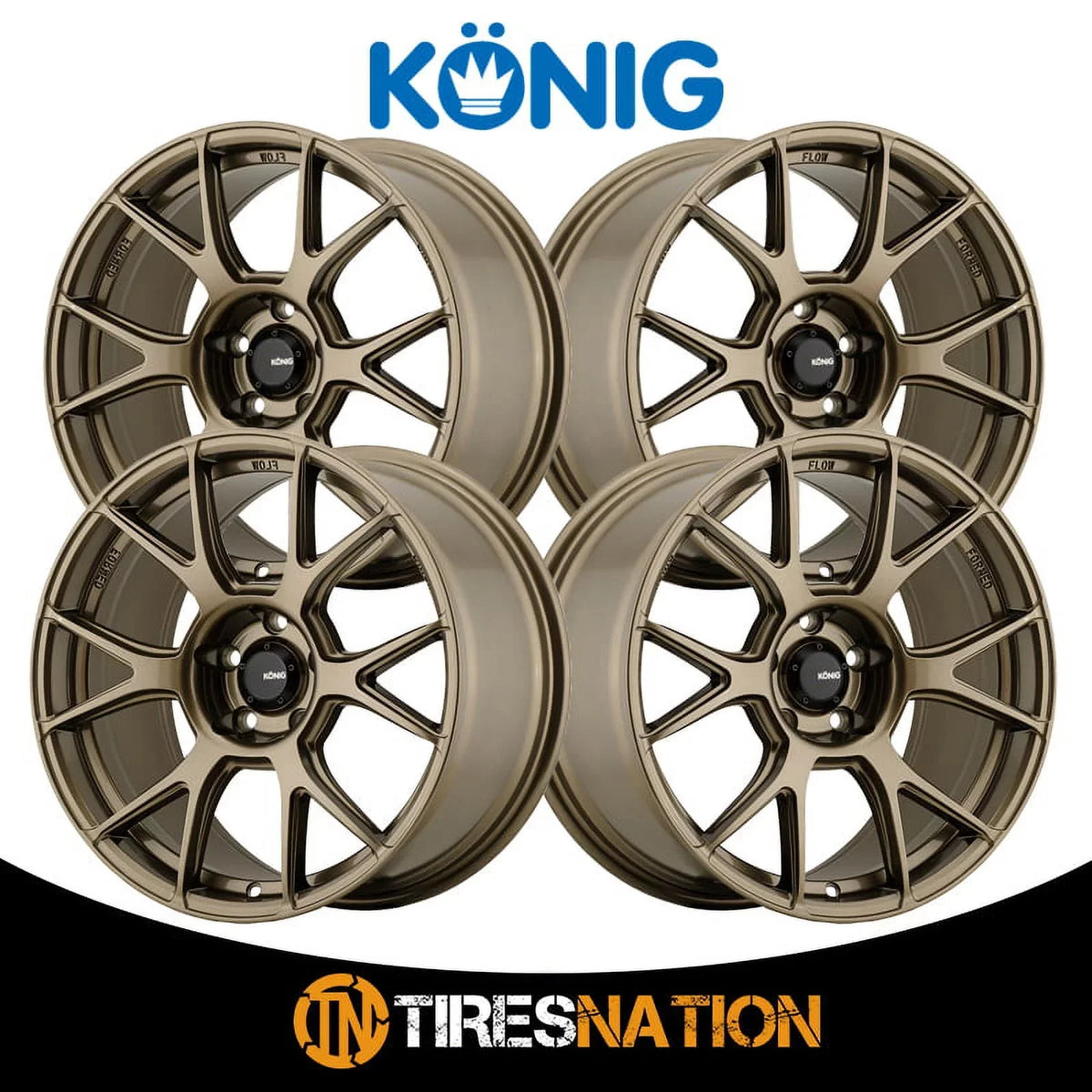 Konig 56BZ Ampliform 17x8 5x114.3 +40et Gloss Bronze Wheel
