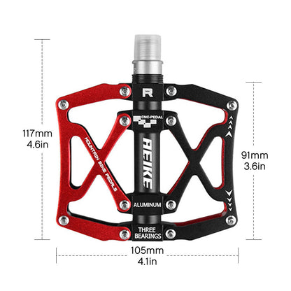 Aeike Mountain Bike Pedals Lightweight Aluminum Bicycle Pedals MTB Road Bike Cycling Pedals Platform